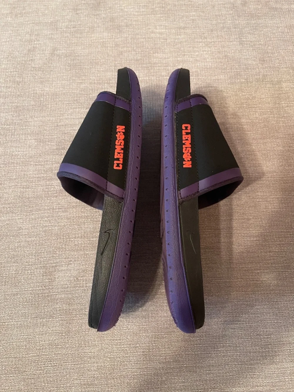 Nike Clemson Tigers Off Court Slides Sandals * Men's 10, Women's 11.5